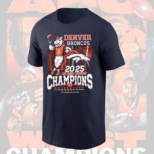 Denver Broncos 2025 AFC West Division Champions Locker Room V3 T-Shirt 165